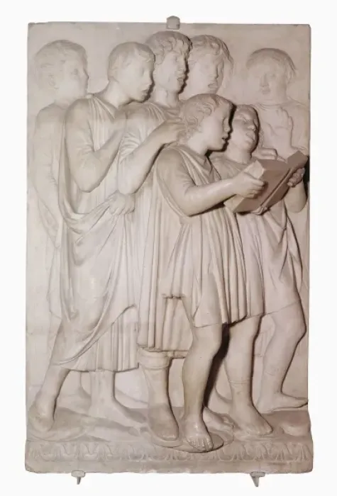 Framed Print : DELLA ROBBIA, Luca (1400-1482). Cantoria. 1431-1438 Framed Print : DELLA ROBBIA, Luca (1400-1482). Cantoria. 1431-1438