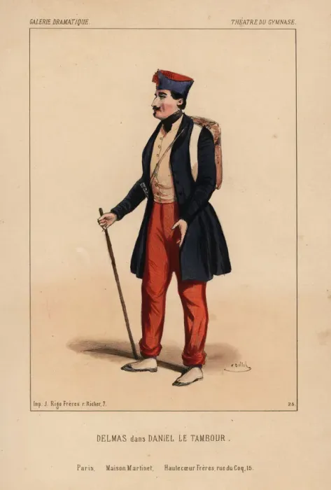 Framed Print : Delmas in Daniel le Tambour, 1843 Framed Print : Delmas in Daniel le Tambour, 1843