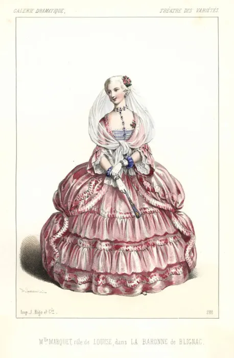 Framed Print : Delphine Marquet as Louise in La Baronne de Blignac, 1846 Framed Print : Delphine Marquet as Louise in La Baronne de Blignac, 1846