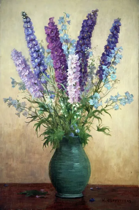 Framed Print : Delphiniums Framed Print : Delphiniums