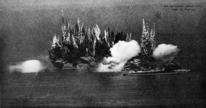 Framed Print : The Demolition of Heligoland, Germany, 1947 Framed Print : The Demolition of Heligoland, Germany, 1947