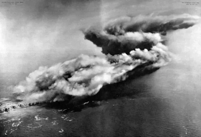 Framed Print : The Demolition of Heligoland, Germany, 1947 Framed Print : The Demolition of Heligoland, Germany, 1947