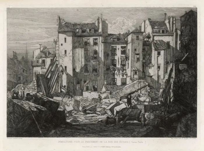 Framed Print : Demolition / Paris Framed Print : Demolition / Paris