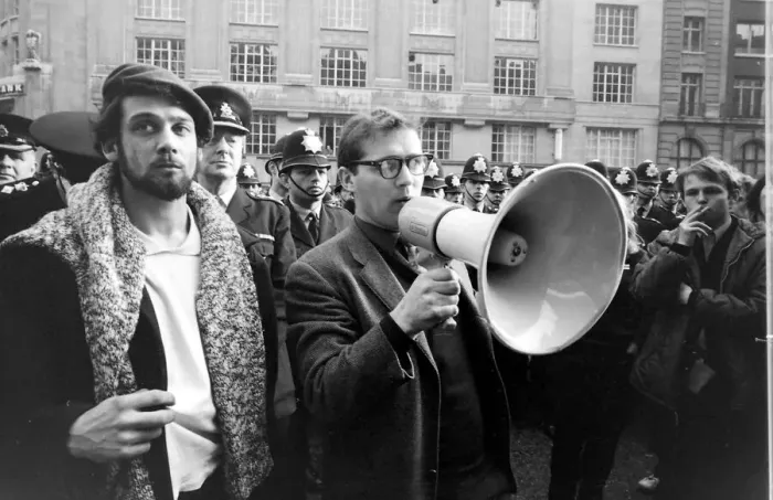 Framed Print : Demonstration in London -- the man on the left is probably Sid Rawle (1945-2010) Framed Print : Demonstration in London -- the man on the left is probably Sid Rawle (1945-2010)