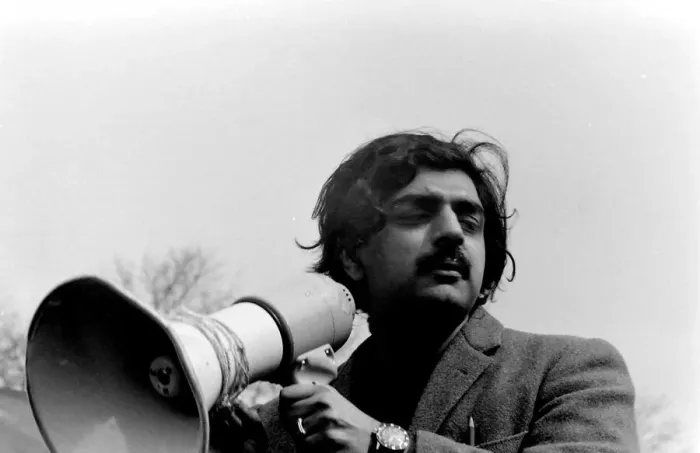 Framed Print : Demonstration in London -- Tariq Ali (b. 1943), writer, journalist and filmmaker Framed Print : Demonstration in London -- Tariq Ali (b. 1943), writer, journalist and filmmaker