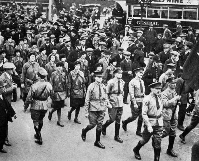 Framed Print : The demonstration march 1928 Framed Print : The demonstration march 1928