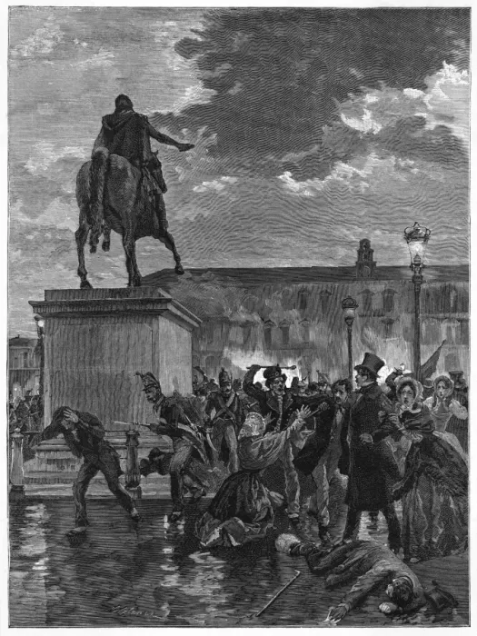 Framed Print : Demonstrations at Napoli Framed Print : Demonstrations at Napoli