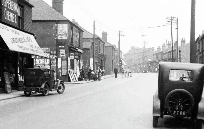 Framed Print : Denaby Doncaster Road probably 1930s Framed Print : Denaby Doncaster Road probably 1930s