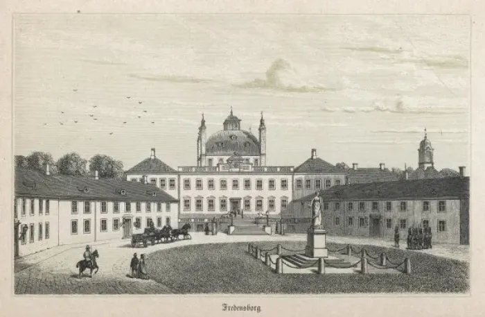 Framed Print : Denmark / Fredensborg 1872 Framed Print : Denmark / Fredensborg 1872