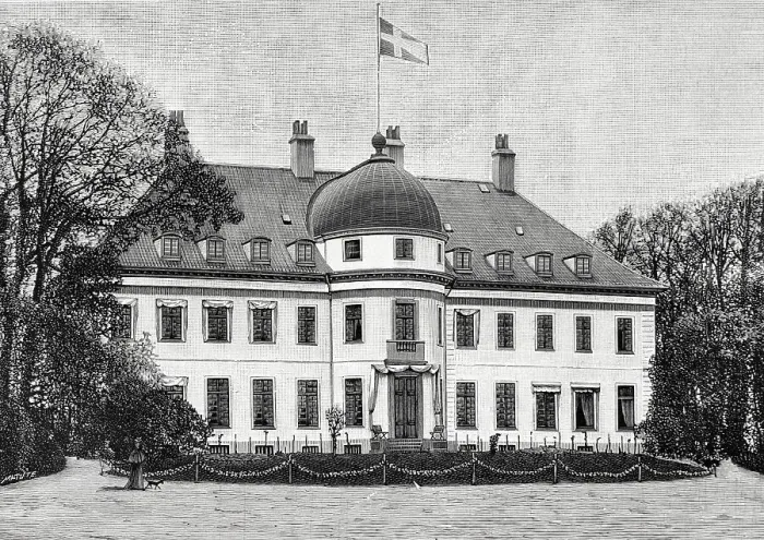 Framed Print : Denmark, Gentofte. Bernstorff Palace. Engraving, 1898 Framed Print : Denmark, Gentofte. Bernstorff Palace. Engraving, 1898