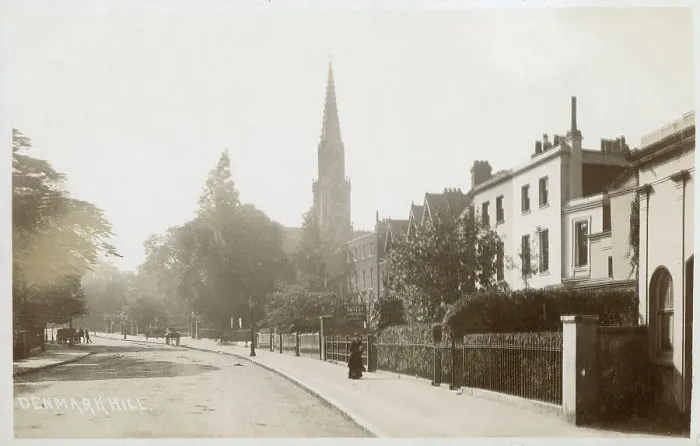 Framed Print : Denmark Hill, London - spire of St. Matthew's Framed Print : Denmark Hill, London - spire of St. Matthew's