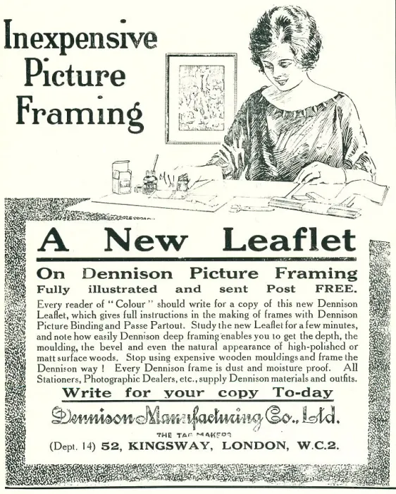 Framed Print : Dennison Picture Framing Advertisement Framed Print : Dennison Picture Framing Advertisement