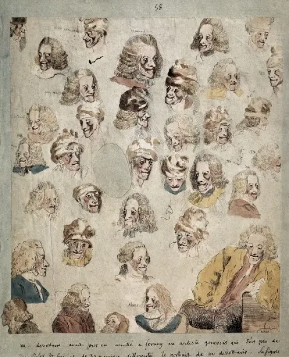 Framed Print : DENON, Dominique Vivant, baron (1747-1825); VOLTAIRE Framed Print : DENON, Dominique Vivant, baron (1747-1825); VOLTAIRE