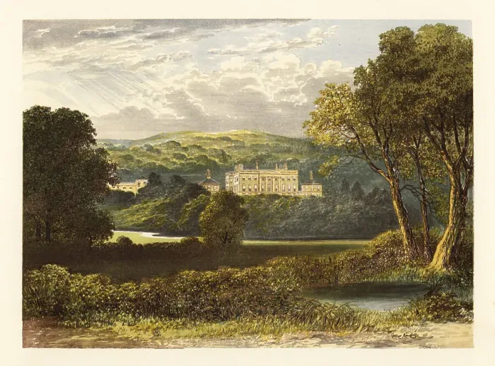 Framed Print : Denton Hall, Yorkshire, England Framed Print : Denton Hall, Yorkshire, England