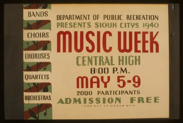 Framed Print : Department of Public Recreation presents Sioux Citys sic 194 Framed Print : Department of Public Recreation presents Sioux Citys sic 194