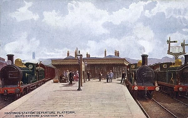 Departure Platform - Hastings Station, East Sussex SE&CR