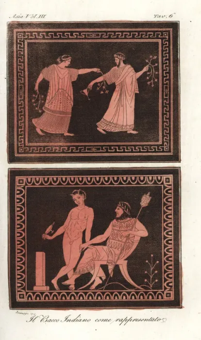 Framed Print : Depictions of Bacchus, conqueror of India, on Roman vases Framed Print : Depictions of Bacchus, conqueror of India, on Roman vases