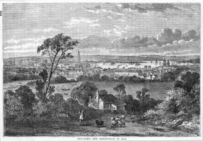 Framed Print : Deptford & Greenwich Framed Print : Deptford & Greenwich