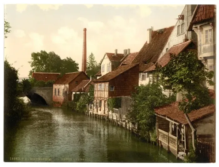 Framed Print : Der Gross Venedig, Hildesheim, Hanover, Germany Framed Print : Der Gross Venedig, Hildesheim, Hanover, Germany