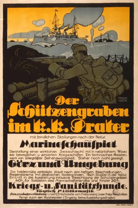 Framed Print : Der Schutzengraben im k. k. Prater Framed Print : Der Schutzengraben im k. k. Prater