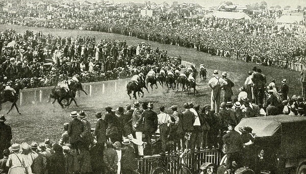 Derby Day at Epsom racecourse, Epsom Downs, Surrey