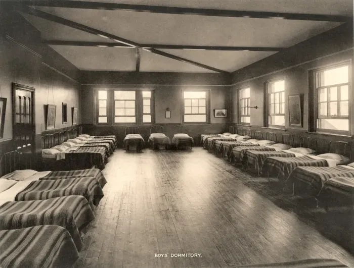 Framed Print : Derby Railway Servants Orphanage - Boys Dormitory Framed Print : Derby Railway Servants Orphanage - Boys Dormitory