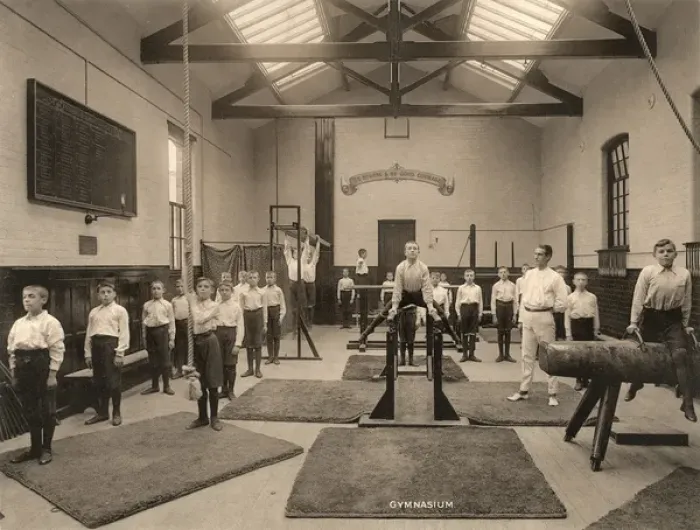 Framed Print : Derby Railway Servants Orphanage - Gymnasium Framed Print : Derby Railway Servants Orphanage - Gymnasium