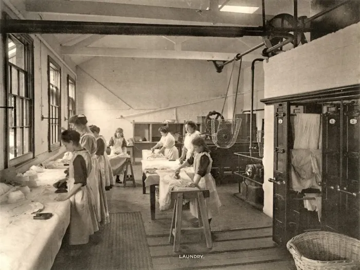 Framed Print : Derby Railway Servants Orphanage - Laundry Framed Print : Derby Railway Servants Orphanage - Laundry