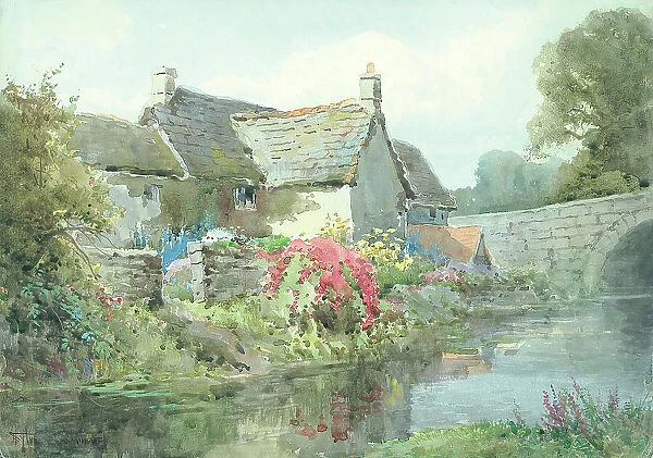 A Derbyshire Cottage beside the River Derwent