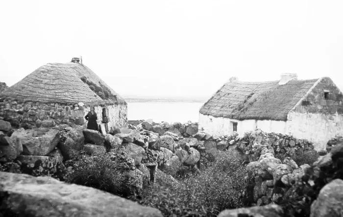 Framed Print : Derrynea, West of Ireland, early 1900s Framed Print : Derrynea, West of Ireland, early 1900s