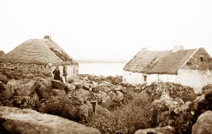 Framed Print : Derrynea, West of Ireland, early 1900s Framed Print : Derrynea, West of Ireland, early 1900s