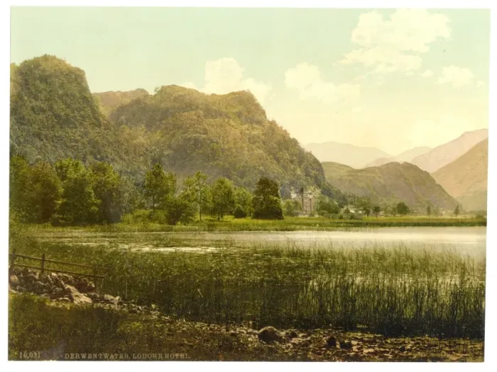 Framed Print : Derwentwater, Lodore Hotel, Waterlily Bay, Lake District, En