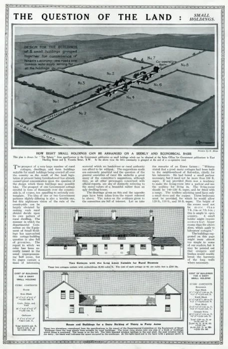 Framed Print : Design for the building of small holdings Framed Print : Design for the building of small holdings
