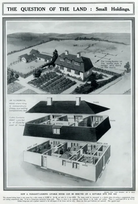 Framed Print : Design for the building of small holdings Framed Print : Design for the building of small holdings