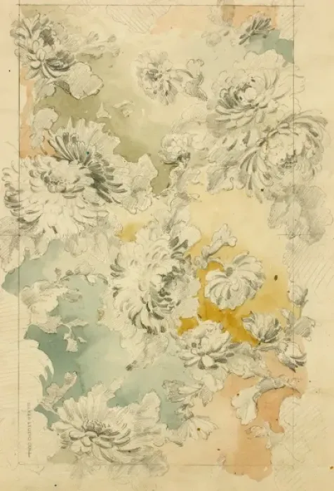 Framed Print : Design for carpet filling with flowers Framed Print : Design for carpet filling with flowers