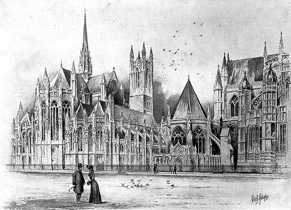 Design for a chapel in memory of Queen Victoria at Westminst