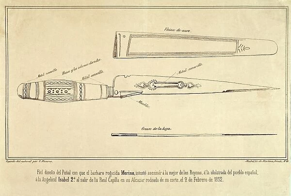 Design of the Cura Merino dagger, with which