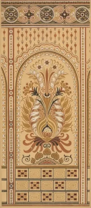 Framed Print : Design for Dado Paper (Wallpaper)