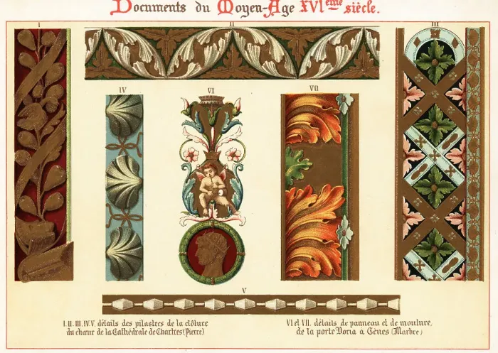 Framed Print : Design elements from architecture of the 16th century Framed Print : Design elements from architecture of the 16th century