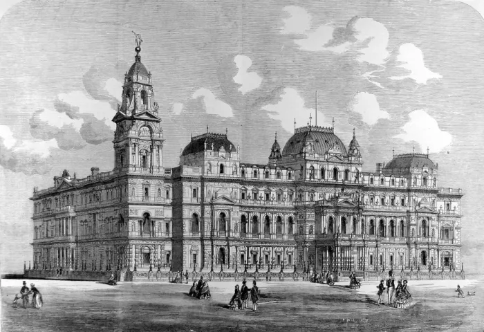 Framed Print : Design for The Foreign Office, London, 1857 Framed Print : Design for The Foreign Office, London, 1857