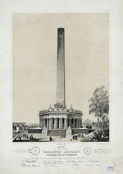 Design of the National Washington Mounment, to be erected in