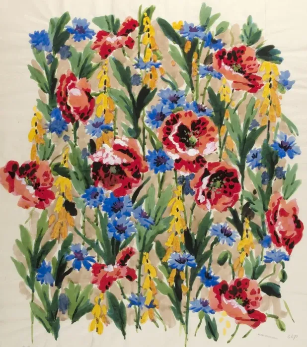 Framed Print : Design for Printed Textile with flowers Framed Print : Design for Printed Textile with flowers