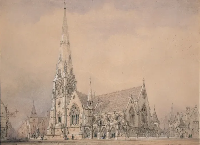 Framed Print : Design for St. Andrews Church, Dublin Framed Print : Design for St. Andrews Church, Dublin