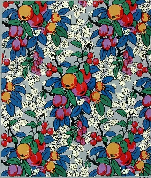 Design for Textile or Wallpaper with fruit