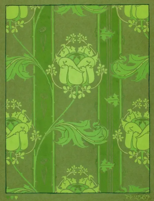 Framed Print : Design for Wallpaper in bright green Framed Print : Design for Wallpaper in bright green