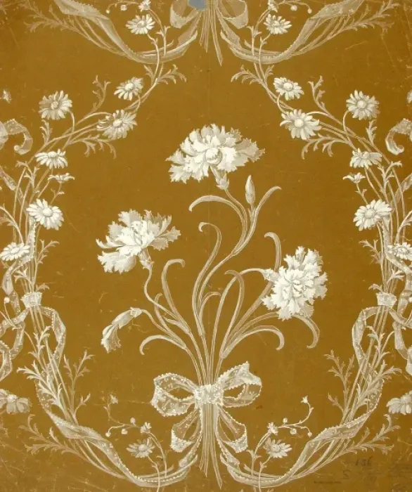 Framed Print : Design for wallpaper with flowers Framed Print : Design for wallpaper with flowers