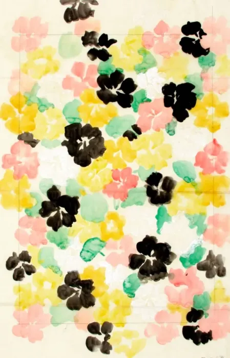 Framed Print : Design for Wallpaper with flowers Framed Print : Design for Wallpaper with flowers