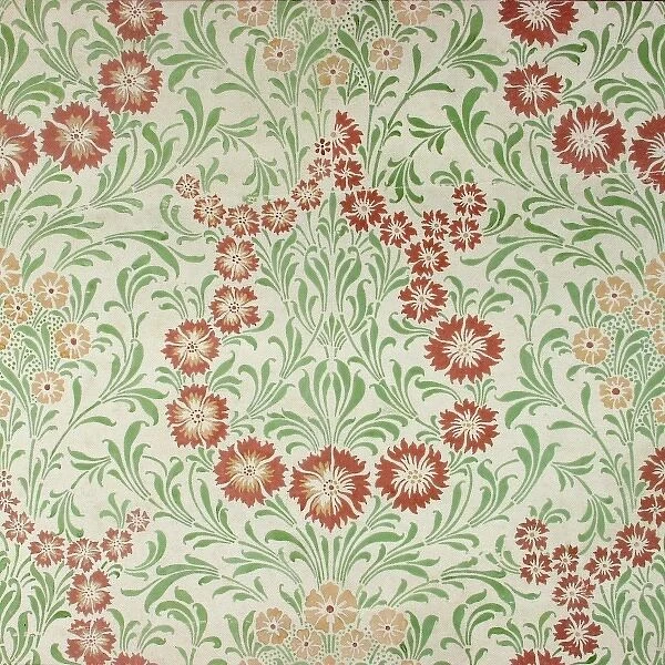 Design for Wallpaper in green and brown