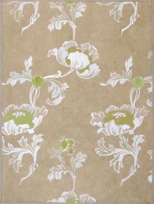 Framed Print : Design for woven textile with flowers Framed Print : Design for woven textile with flowers