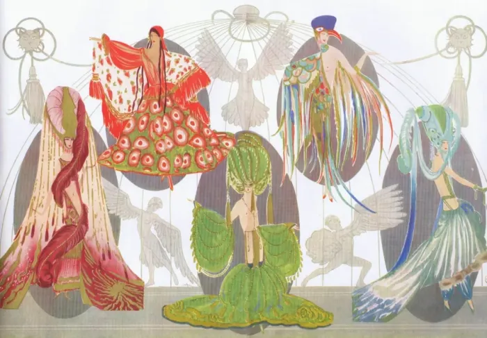 Framed Print : Designs by Jose de Zamora for Oh Les Belles Filles at the Pa Framed Print : Designs by Jose de Zamora for Oh Les Belles Filles at the Pa